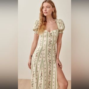 Reformation NWT Lacey Dress in Heath